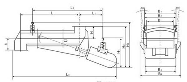 吊式電磁振動給料機結構圖紙